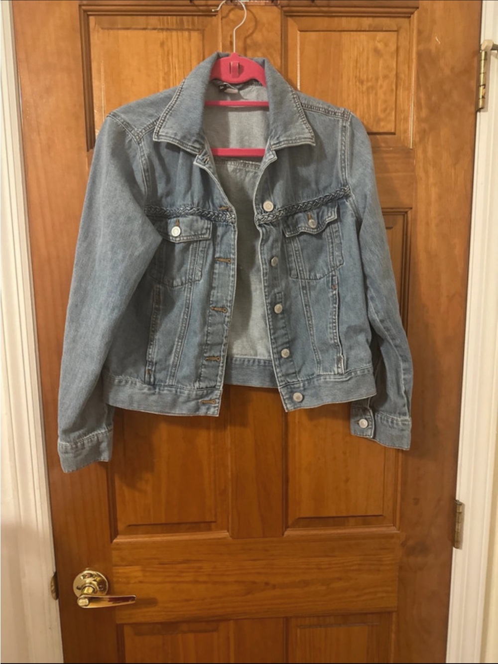 H&M Light Wash Blue Denim Jacket